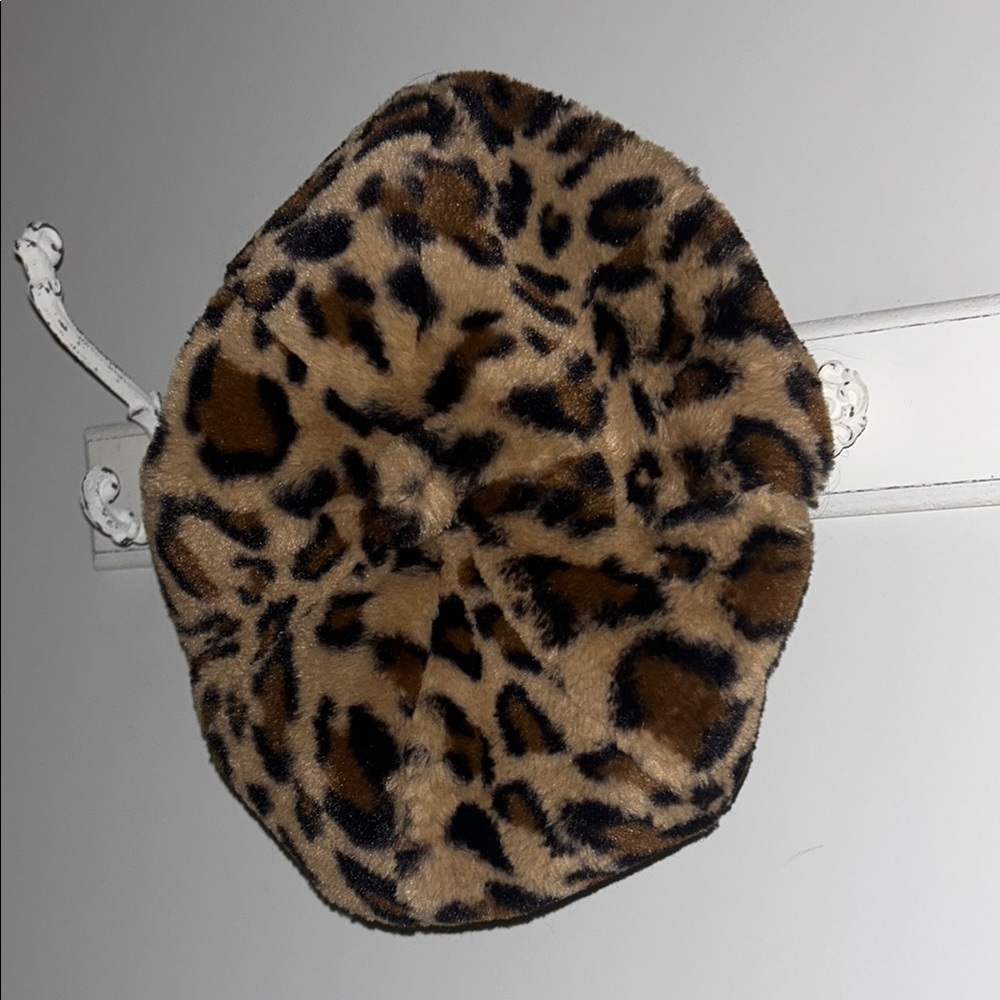 Leopard Print Beret